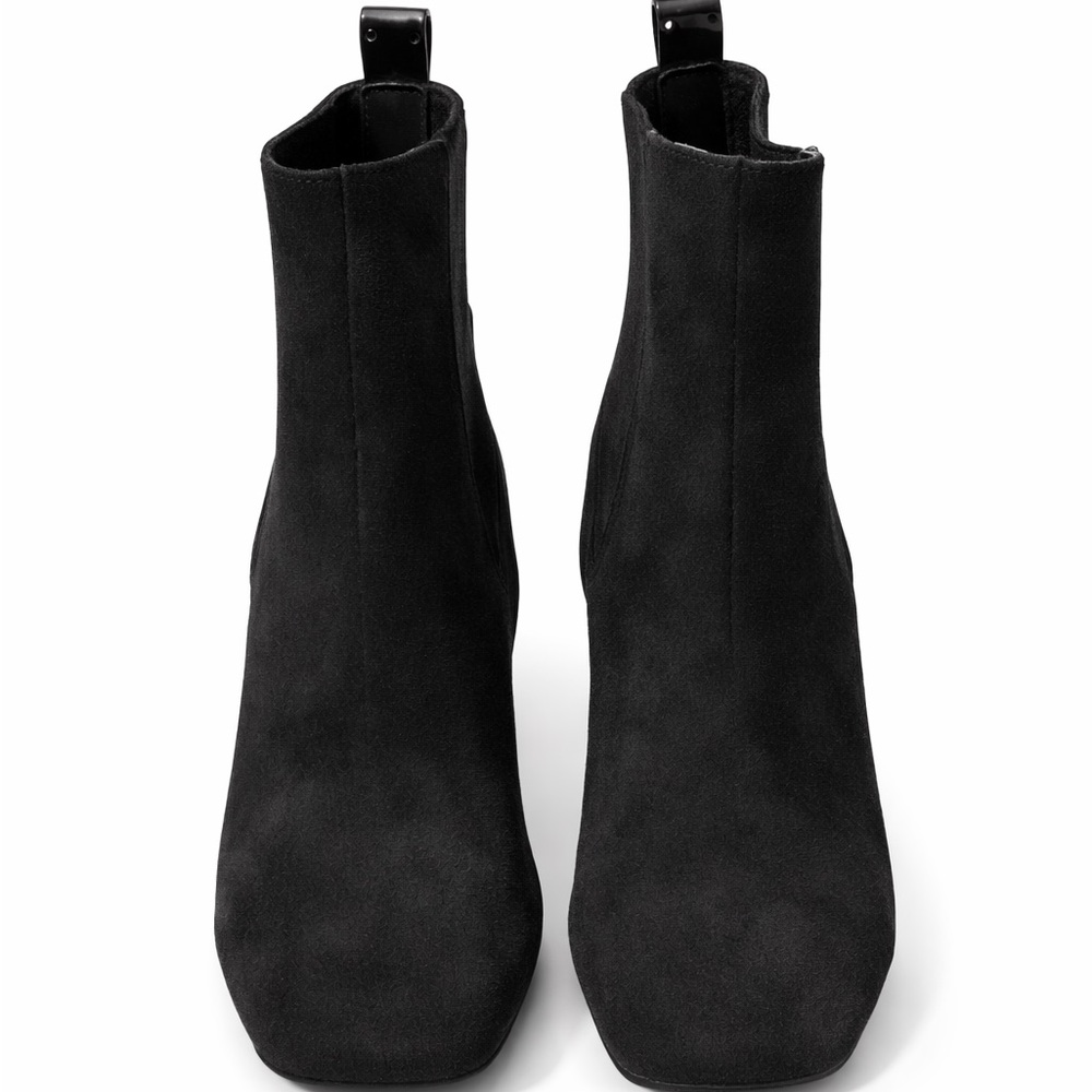 Donald J. Pliner Black Suede Ankle Boots